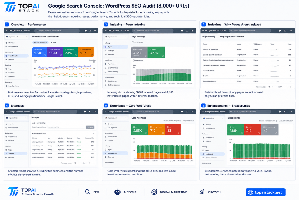 WordPress SEO audit, WordPress website audit, technical SEO audit, large website SEO audit,